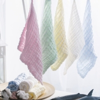 4pcs/Lot Baby Handkerchief Square Baby Face Towel 28x28cm Muslin Cotton Infan Wipe Cloth