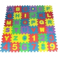 36pcs English Made Of Foam Very Durable No Harm To Baby Or Kids Soft Eva Foam Baby Kids Play Mat Alphabet Number Puzzle Toy