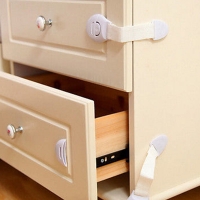 10pcs Child Infant Baby Kids Drawer Door Cabinet Cupboard Toddler Safety Lock TR