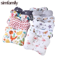 [simfamily] 100% Cotton Baby Pillow Newborn Baby Anti Flat Head Baby Sleep Pillow Baby Bedding Sleep Positioner Support Pillow