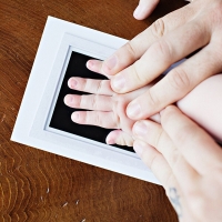 Safe Non-toxic Baby Non-Toxic Baby Handprint Footprint Imprint Kit Baby Souvenirs Casting baby Footprint Ink Print Pad