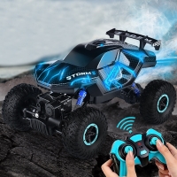 Paisible 4WD Rock Crawler Electric Spray RC Car Smoke Exaust Remote Control Toys For Boys Machine On Radio Control 4x4 Drive