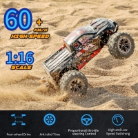 RC Cars High Speed Monster Truck Off Road 4WD Racing Fast Remote Control Car 1:16 Drift Vehicles for Adults Kids Toys Boys Gift