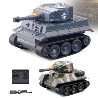 2.4G RC Crawler Type Tank Track High Speed Simulation Mini Remote Control Radio Military Vehicle Armored Car Turret Toy Chariot