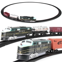 Electric Train Rail Car Track Toy Set Simulation Railway Model Children's Train High-speed Rail Boy Toy