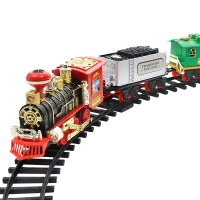 Remote Control Conveyance Car Electric Steam Smoke RC Track Train Simulation Model Rechargeable Set Model Kids Toy