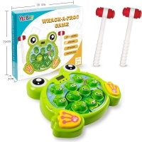 Funny and Cute Multiplayer Game Parent-child Desktop Game Hit Hamster Game Toy With Music Light Effect Interactive Whack A Frogs