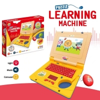 Learning Machine Mini Simulation Computer LED Screen Light And Music Early Educational Multi-function Electronic Toy For Kids