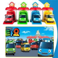 Big Size 4pcs/set Ejection Toy Bus Model Tayo Bus car Toy Diecasts & Toy Vehicles Car Kids Toys Vehicle For Children Juguetes
