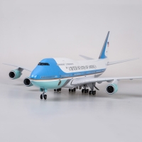 47cm 1/150 scale airplane model toys B747 air force one aircraft model with light and wheel Landing gears plane toy