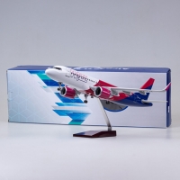 47CM 1/80 Airplane A320NEO A320 NEO Wizz Air Airlines Model Toy Light & Wheel Landing Gear Diecast Resin Plane Model