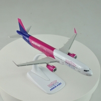 A321 Airplane Model Toys WIZZ AIR Aircraft Plane 22cm Assembly Resin Base Static Display Airliner Kids Souvenir for Collection