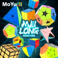 [Picube] Moyu Meilong Strange-shape Magic Cube Four Leaf Clover / Double Skew / Polaris / Maple Leaves Skewb Puzzle Education