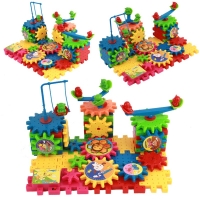 81pcs Children Baby Educational Toys 3D Building Blocks Toys for Children Colorful Electric Gears Building Kits Bricks