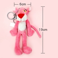 Naughty Leopard Pink Panther Key Chain Plush Stuffed Toys Baby Kids Doll Brinquedos Christmas Gift For child