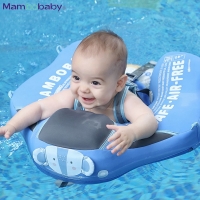 2022 Newest Mambobaby Baby Float With Roof Swimming Ring Non-Inflatable Baby Swim Buoy Pool Accessories Toys Swim Trainer