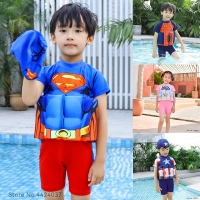 Kids Baby Swimsuit Float Suit Adjustable Buoyancy Cartoon Swimsuit Cap Beach Swimsuit Boys Girls Swimwear 2020 Summer 1-7 Yrs