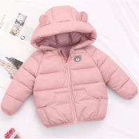 Winter girls cotton coat thick warm hooded down jacket Low price promotion new 0-7 year old Middle small Childe Quality clothing
