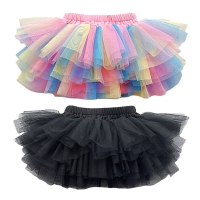 Baby Girls Rainbow Skirts for Summer Cute Princess Skirt Children Tutu Ball Gown Skirt Birthday Clothes Shorts for Toddler Girl