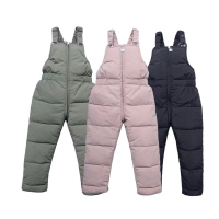 Winter Children Warm Overalls Autumn Girls Boys Plus Thick Pants Baby Girl Jumpsuit For 1-5 Years Kids Ski Down Overalls