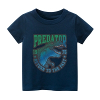 Kids Unicorn Dinosaur T-shirts Cartoon Printed Girls Tees Children Tops Short-sleeve Clothes