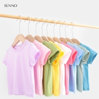 16 Colors Solid Children T-shirt for Boys Girls Cotton Summer Kids Tops Tees Baby Kids Tshirts Blouse Clothes 12M 24M 2-12 Years