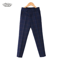 School Boys Formal Performance Suit Pant Pantalon Garcon Brand Gentle Style Kids Gray Wedding Trousers Boys Pants N87