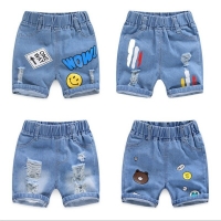 Boys Jeans Shorts Pants 2022 New Children's Clothing Baby Five-point Pants Summer Children's Shorts