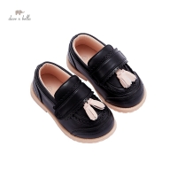 DBY18856 Dave Bella autumn baby girl solid leather shoes children girls brand shoes