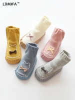 LJMOFA 6-24 Month Baby Infant Shoes Sock for Boy Girl Leather Anti Slip Super Soft Bottom Cute Toddler Learning Walk Sock C111