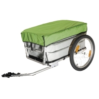 20 Inch Bike Cargo Luggage Trailer With Rain Cover, Aluminium Alloy Frame Bicycle Trailer, Luggage Cart, Mountain Bike Trailer