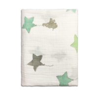 [Sigzagor] Muslin Swaddle Blankets Baby Wrap Cotton Soft Newborn Baby Bath Towel 42inchesx46inches