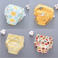 25pc/Lot Baby Diapers Reusable Training Pants Washable Cloth Nappy Waterproof Cotton Potty Panties
