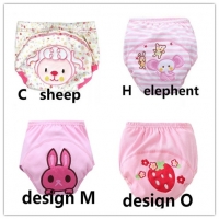 4Pcs Size 100 Baby Training Pants Cotton Reusable Baby Diapers Cloth Nappies Washable Diapers Bamboo Learning Pants 12--16kg