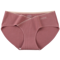 M~4XL Jacquard Cotton Low Waist Belly Maternity Panties Plus Size Seamless Underwear For Pregnant Women Ladies Pregnancy Briefs