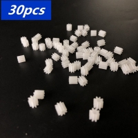 30 Pieces 9 Teeth 0.5 Modulus Plastic Gear Cogs for 2mm Motor Shaft of Toy Car and Mini Motor, Toy Gear.