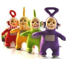 4pcs/set 25CM Free Shipping Toys & Hobbies Stuffed Dolls Teletubbies Vivid Dolls High Quality Hot Selling Plush Toys