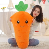 60/78/100cm Cute Soft Down Cotton Carrot Pillow Kawaii Carrot Doll Plush Toys Children's Soothing Sleeping Pillow Doll