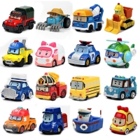 25 Style Robocar Poli Korea Anime Cartoon Metal Action Figure Model Car Toys Robot Poli Roy Haley For Children Best Gift