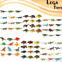 12 Pieces Educational Realistic Reptile Action Figures Play set with Dinosaur Lizards crocodile Turtle Perfect Party Model Toys