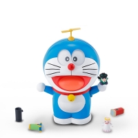 Kawaii Doraemon Model Kit Spirits Face Eyes Figure Toys Animal Action Robot For Baby Children Boy Birthday Collection Gift