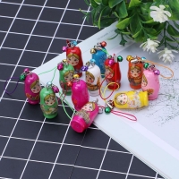 New Cute Russian Nesting Dolls Matryoshka Doll Keychain Phone Hanger Bag Gifts
