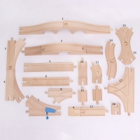 Bridge Rail Scene Track Accessories and Brio Wooden Train Tracks Set Educational Kids Toy Multiple track Toys