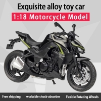 Welly 1:18 Kawwasaki Z1000 Alloy Diecast Motorcycle Model Workable Shork-Absorber Toy For Children Gifts Toy Collection