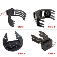 High Quality Mechanical Claws Grippers Robot Mechanical Arms with 180 Degree Servos for Arduino DIY Programming STEM Toy Parts