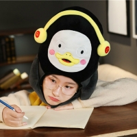 Cosplay Anime Penguin Plush Hat Fluffy Cute Pengsoo Doll Animal Headgear Mascot Halloween Costume Keep Warm Cap
