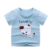 Summer Kids Baby Boy T-shirt Child Short Sleeve Human Printed Cotton Casual Baby Clothing Tops T-Shirts 9m-6Years summer top