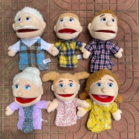 Doctor engineer police farmer girl fireman cook student Plush Toys Baby Cloth Educational Cognition Hand Toy Finger Dolls Puppet