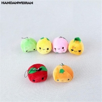 1PCS Fruit Plush Peach Toys Mini Cute Soft Stuffed Pear Toy Small Pendant Children Kids Playmate Valentine Gifts Unisex Hot 8CM