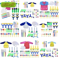 New DIY Children Painting Foam Sponge Brush Apron Moulds Tools Kit Kids Early Art Education Learning Drawing Graffito Tools Gift